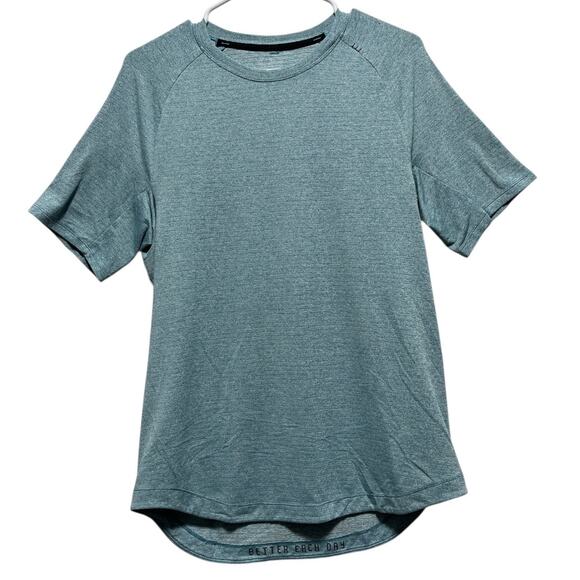 Lululemon Men’s Blue Short Sleeve Tech Shirt Size M/L Excellent Condition - Picture 8 of 8